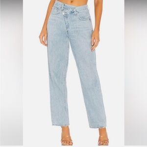 AGOLDE Criss Cross Upsized Jeans size 28 Straight Leg High Rise